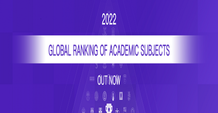 Shanghai Global Ranking of Academic Subjects 2022 published
